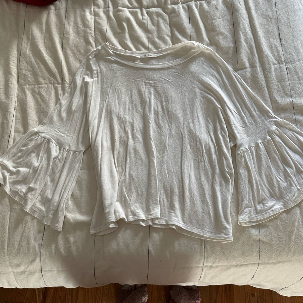 White Boutique Wide White Blouse